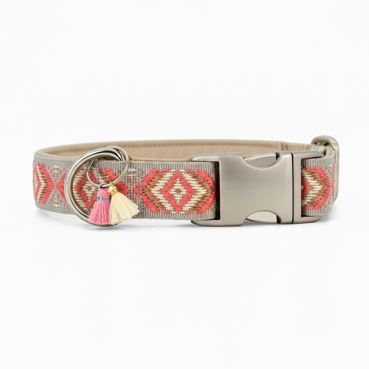 Hundehalsband Boho- Coral