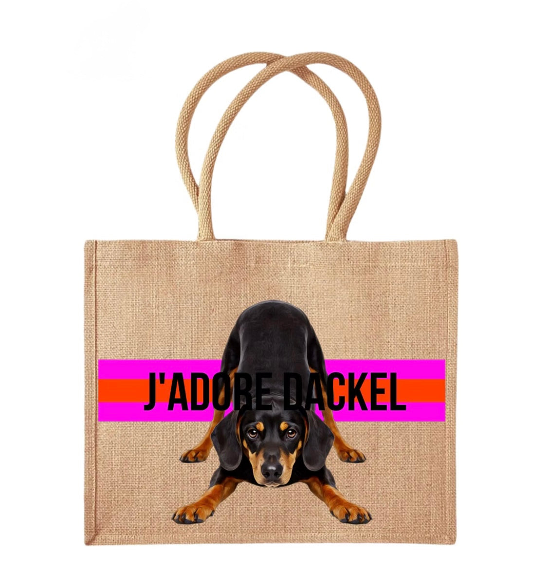 COCO+LOUIS Shopper YOGA Dackel Glatthaar