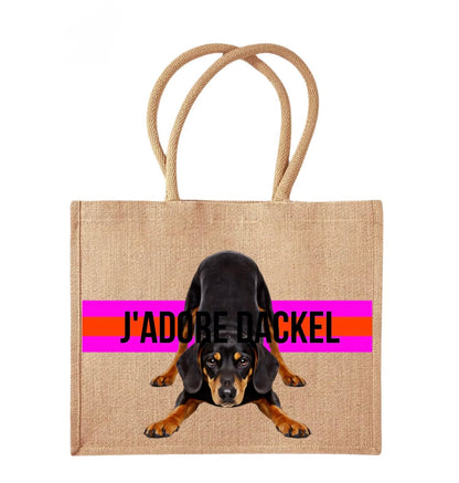 COCO+LOUIS Shopper YOGA Dackel Glatthaar