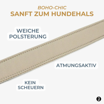 Hundehalsband Boho- Coral