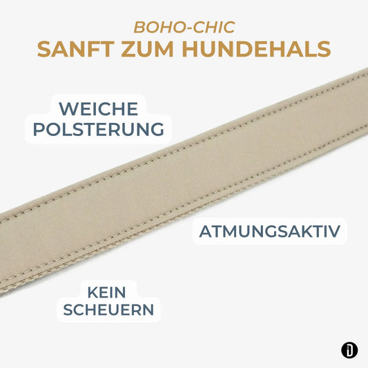Hundehalsband Boho- Coral