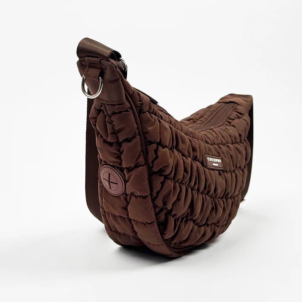 Halbmond Gassi-Tasche Espresso