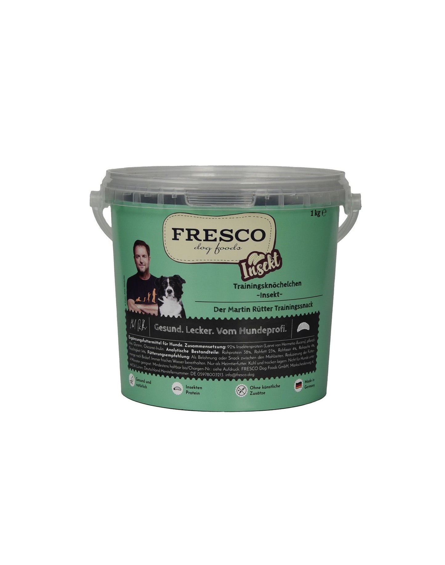 Fresco Martin Rütter Trainingsknöchelchen Insekt 1kg Eimer