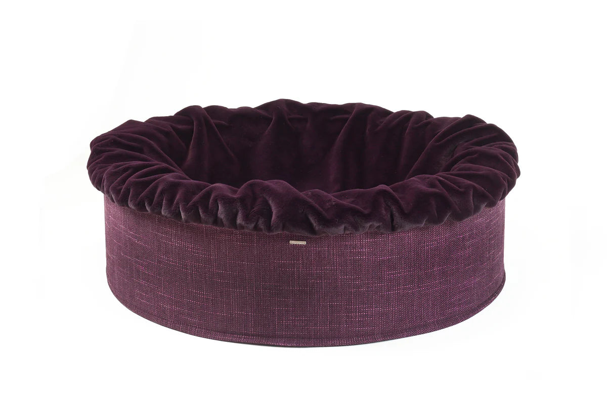 Hundebett Buddelnest - Aubergine