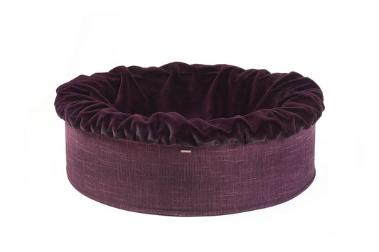 Hundebett Buddelnest - Aubergine