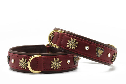 Halsband Herzilein Burgundy - Burgundy
