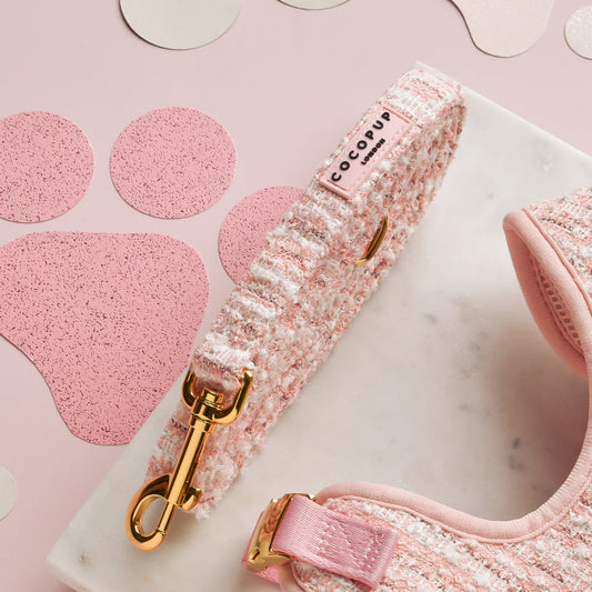 Leine-Rosa strukturierter Tweed