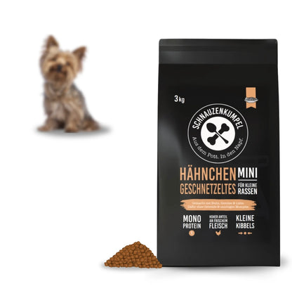 Schnauzenkumpel Hähnchengeschnetzeltes für kleine Rassen