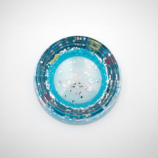 Napf aus Acryl blau