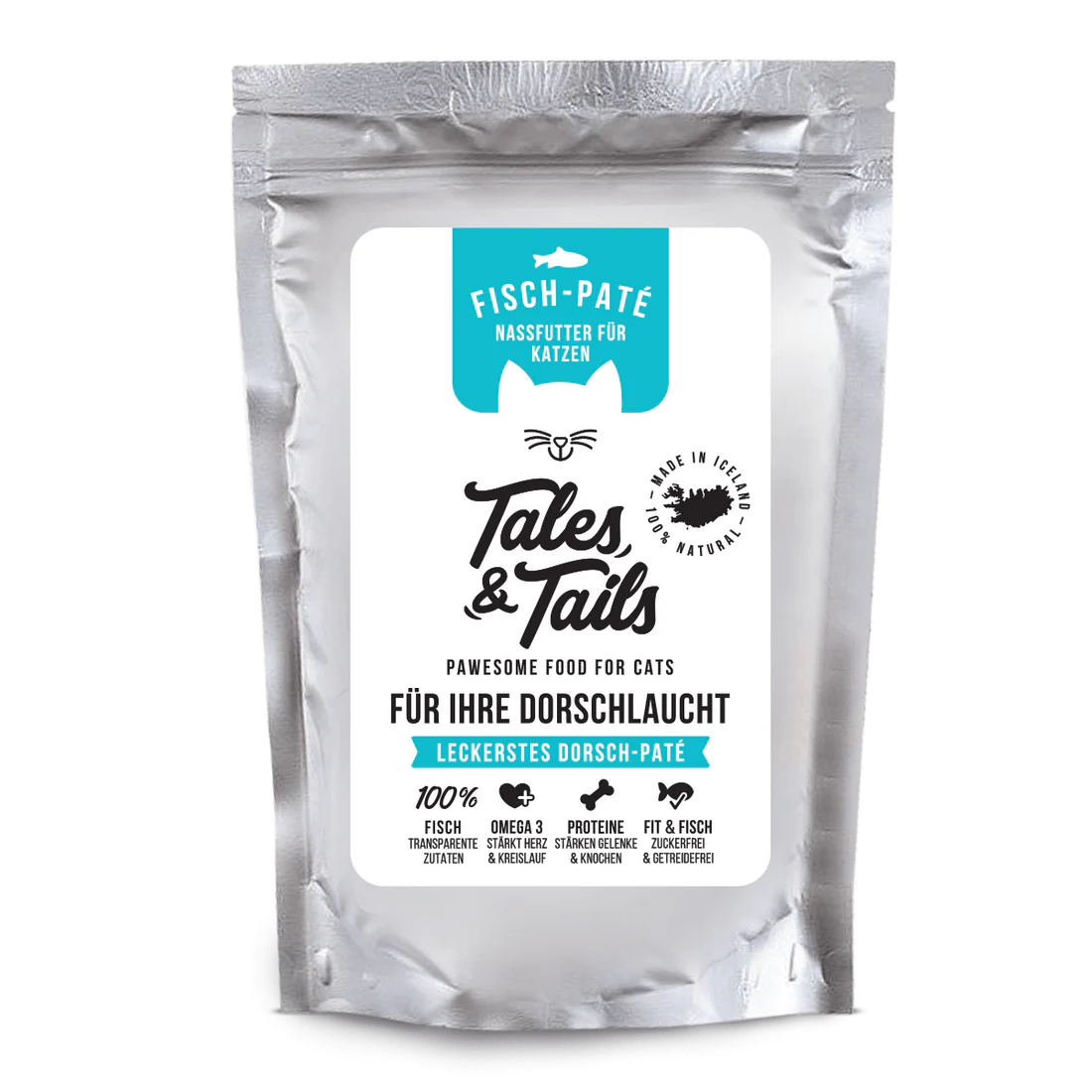 Tales & Tails Nassfutter für Katzen mit 100% Dorsch - 100g