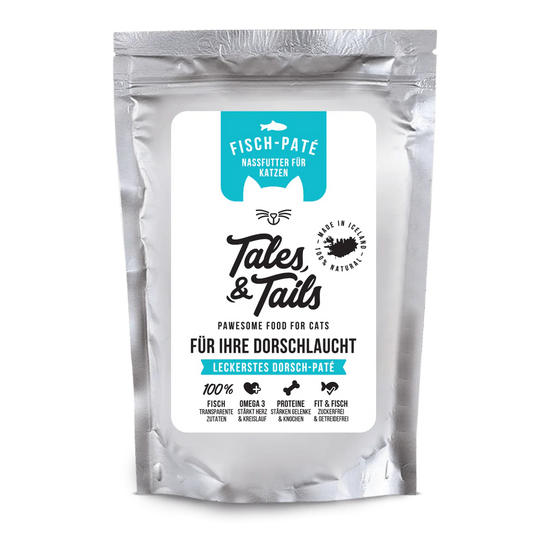 Tales & Tails Nassfutter für Katzen mit 100% Dorsch - 100g