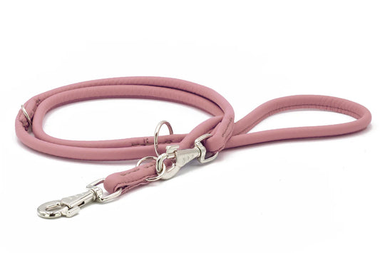 Lederleine rundgenäht Holi Color - Flamingo/2m