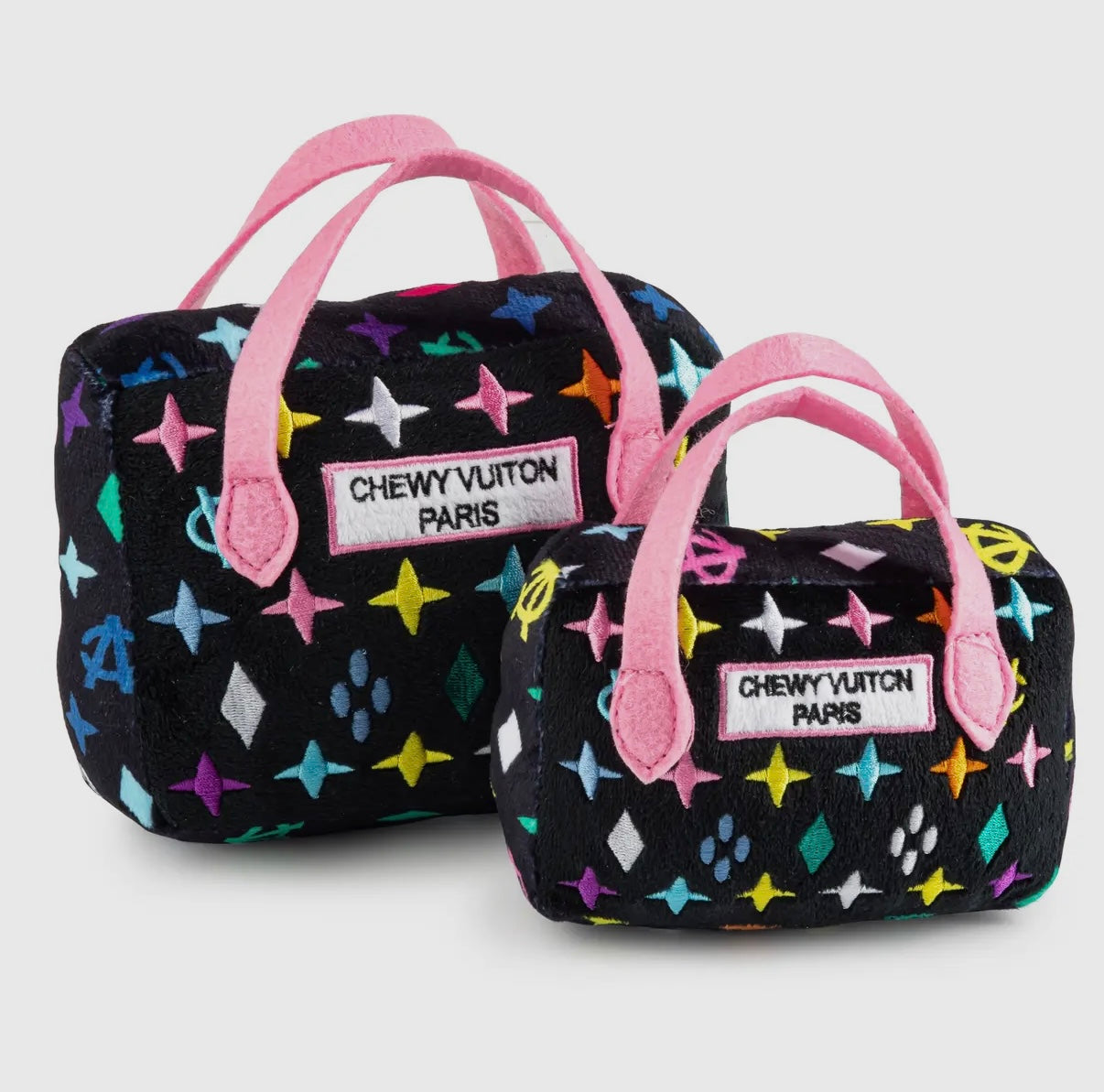 Chewy Vuiton Hundespielzeug Handtasche schwarz