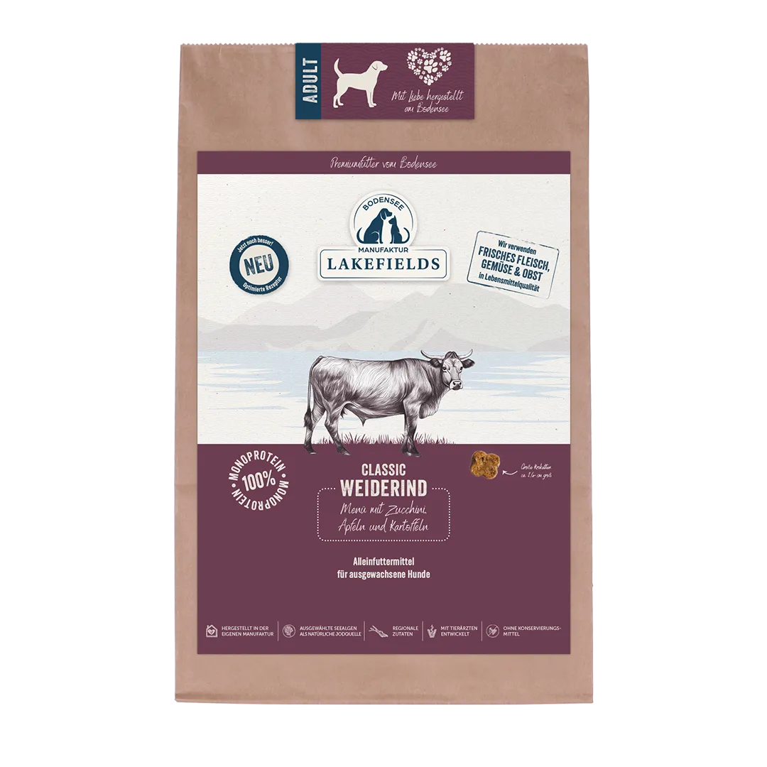 Lakefields Trockenfutter-Menü Rind Adult Classic