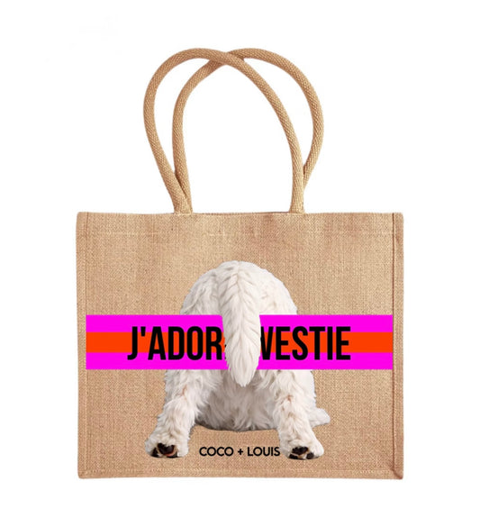 COCO+LOUIS Shopper YOGA West Highland Terrier