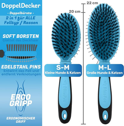 Doppelbürste blau