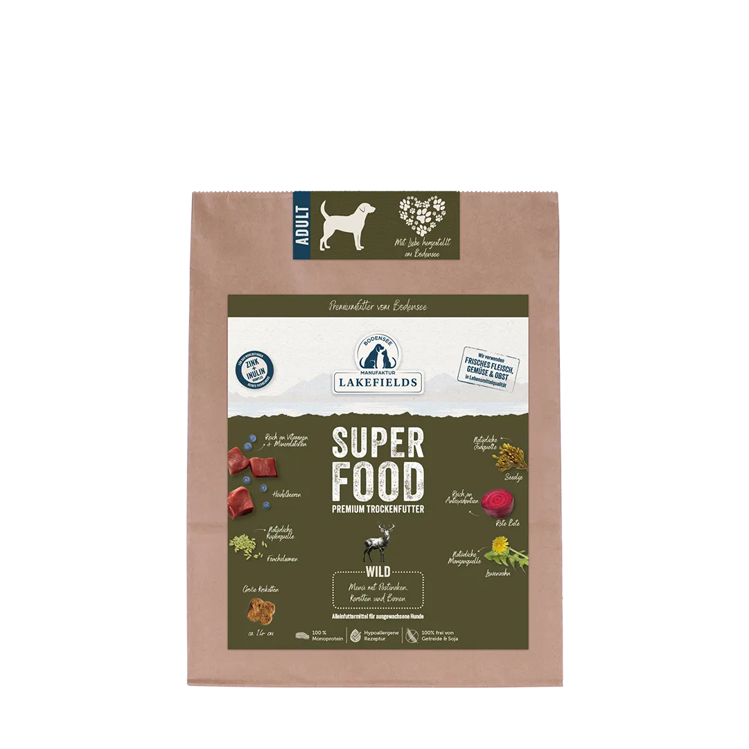Lakefields Trockenfutter Superfood Wild Adult