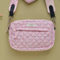 Hundetasche gestepptes Ditsy Blumenmuster Pink