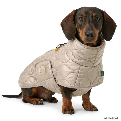 Hundemantel Dachshund greige