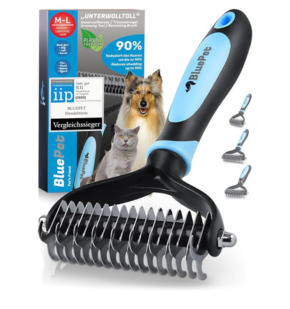 Unterwollbürste - Unterfellbürste blau