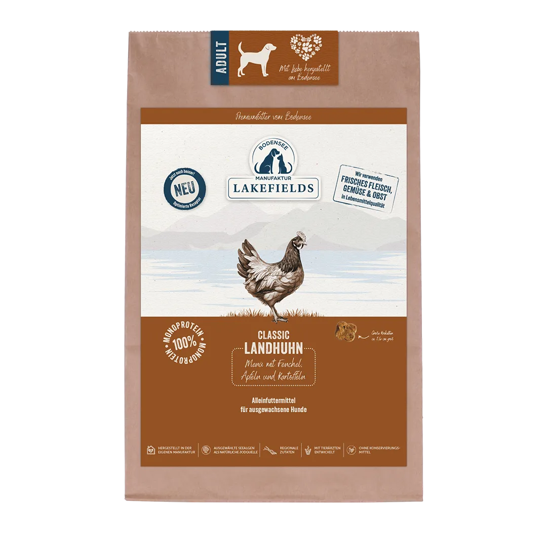 Lakefields Trockenfutter-Menü Huhn Adult Classic