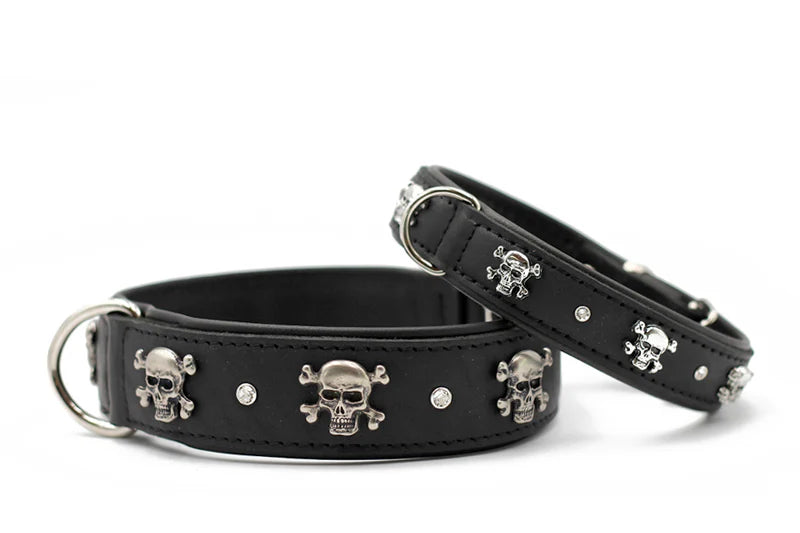 Halsband Totenkopf - Schwarz