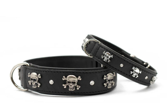 Halsband Totenkopf - Schwarz