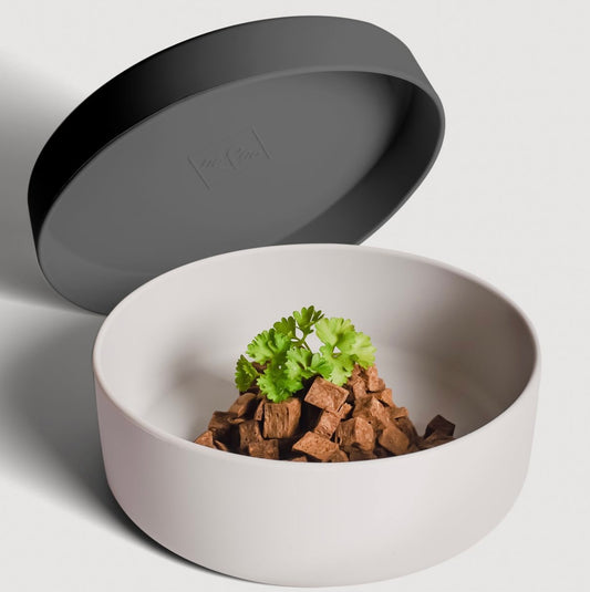 Silikon-Futternapf mit Deckel für Hunde & Katzen