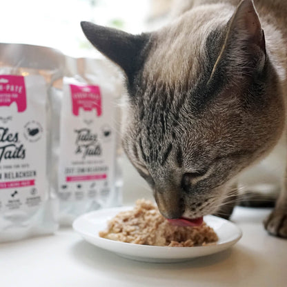 Tales & Tails Nassfutter für Katzen mit 100% Lachs - 100g