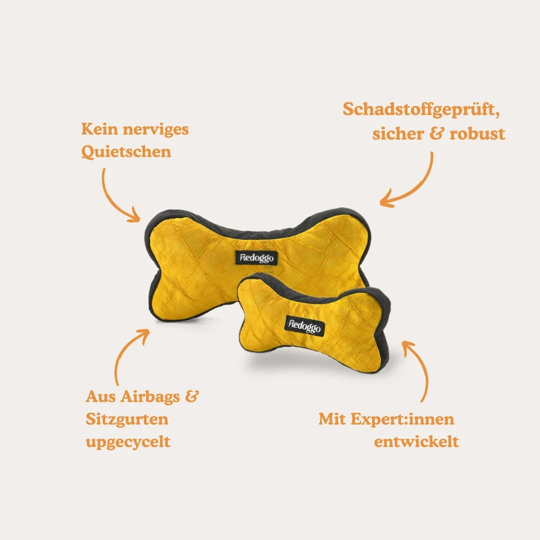 Hundespielzeug Knochen- nachhaltig, robust & interaktiv