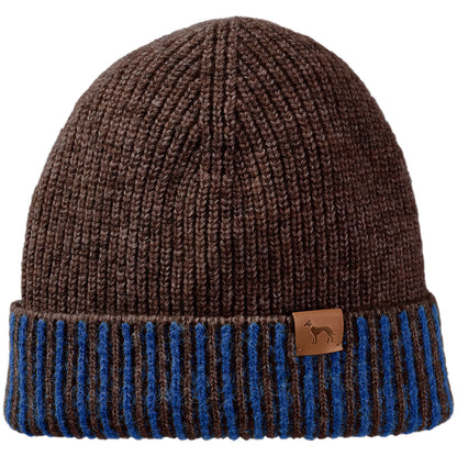 Hundepullover Odense mit Mütze Set braun/blau