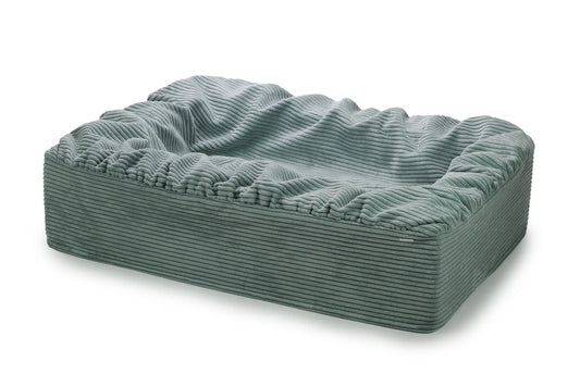 Hundebett Buddelbox Cord- Mint