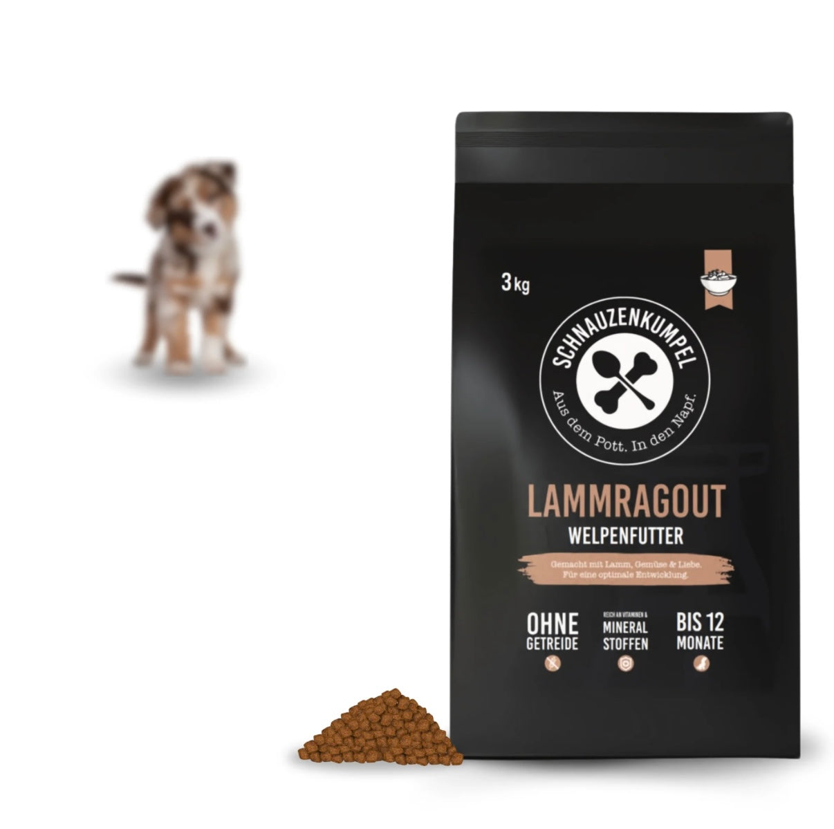 Schnauzenkumpel Lammragout Welpe