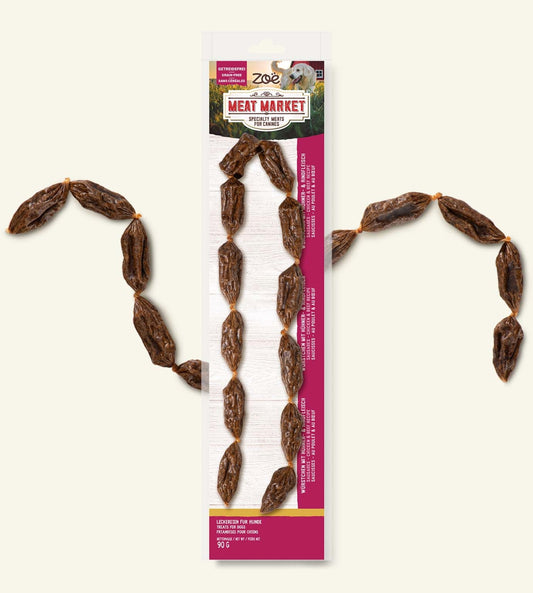 Zoe Meat Market Würstchen Huhn & Rind 90g
