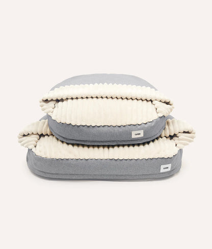 Hundebett mit Kapuze Grau