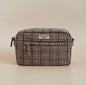 Gassitasche braunes Pup Plaid