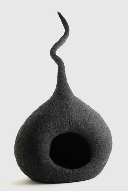 Einzigartiges Katzenhöhlenbett Groß - 100% Wolle, handgefertigt | groß