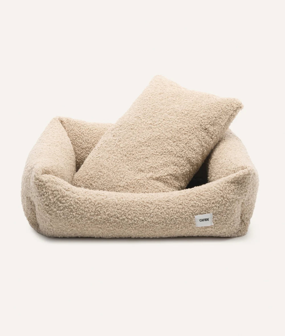 Beiges Teddy Hundebett, Snozy