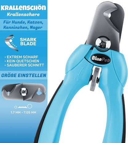 Krallenschere verstellbar Gr. S-L blau