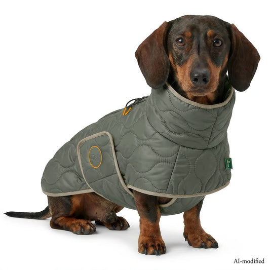Hundemantel Dachshund oliv