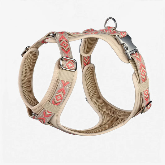 Hundegeschirr Boho- Coral