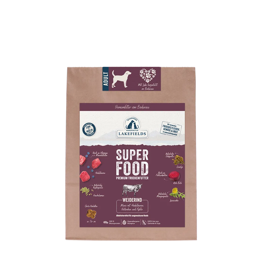 Lakefields Trockenfutter Superfood Rind Adult