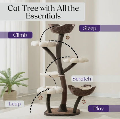 Catry Blossom Kratzbaum, 6-stöckig, 157 cm