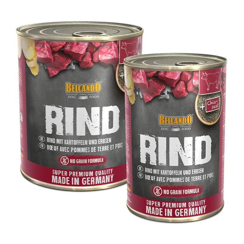 Belcando Rind mit Kartoffeln und Erbsen