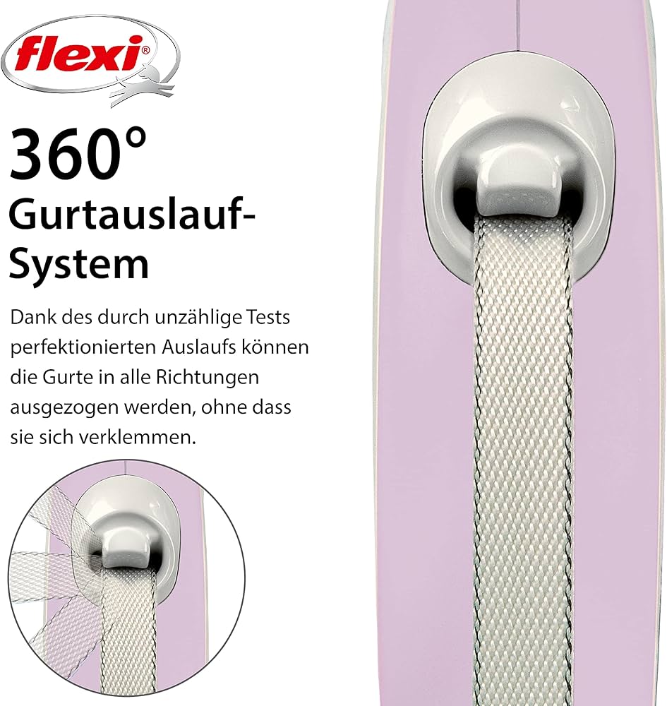 Flexi COMFORT, Gurt - S: 5 m, rosa