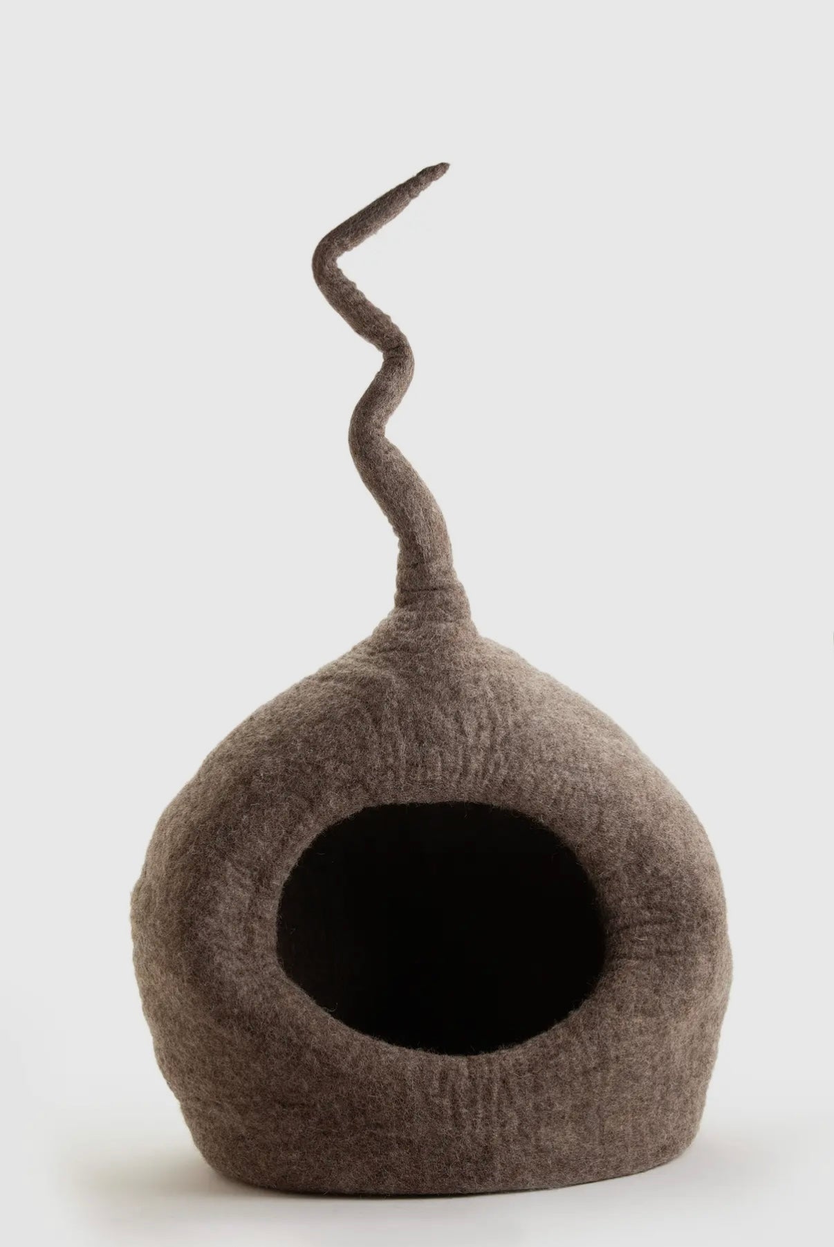 Einzigartiges Katzenhöhlenbett Groß - 100% Wolle, handgefertigt | groß