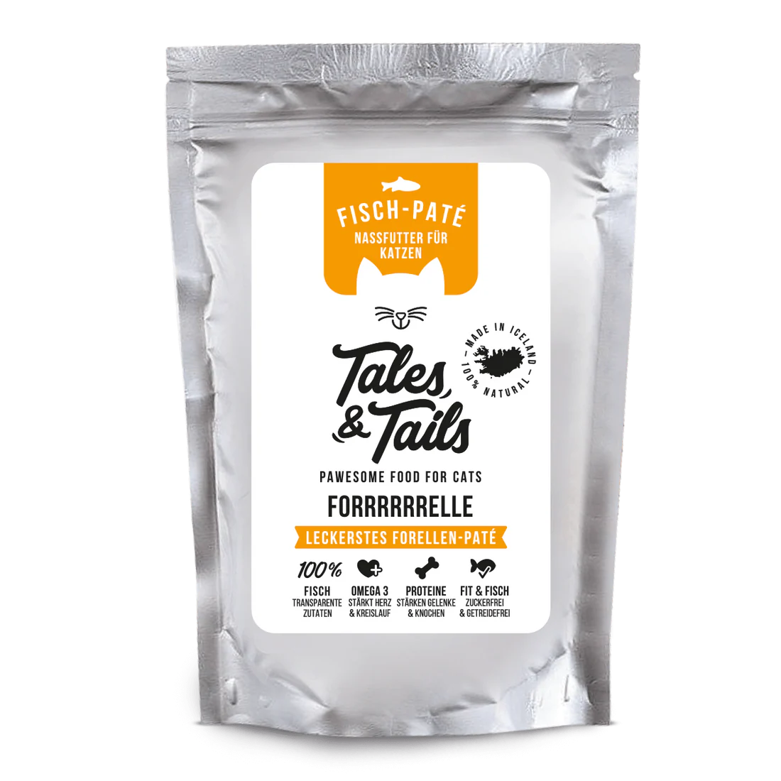 Tales & Tails Nassfutter für Katzen mit 100% Forelle - 100g