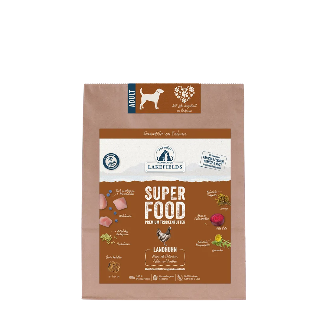 Lakefields Trockenfutter Superfood Huhn Adult