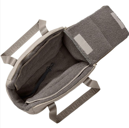 2-in-1 Hunde-Tragetasche und Decke greige