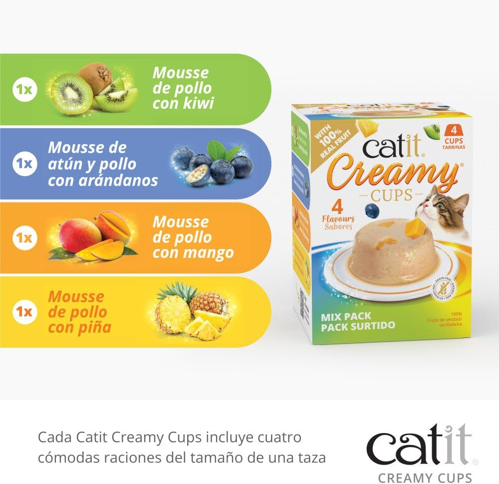 Catit Creamy Cups Mix-Pack 4 x 25g